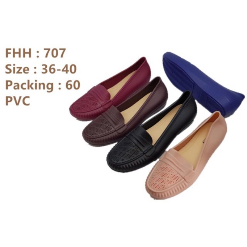 sepatu jelly wanita pantofel fuhaha 707