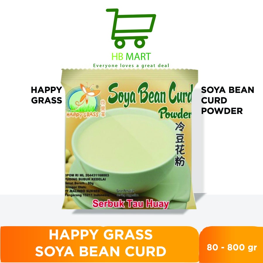 

Happy Grass Soya Bean Curd Powder / Soya Bean Curd Powder Happy Grass / Serbuk Puding Kembang Tahu Huay 80