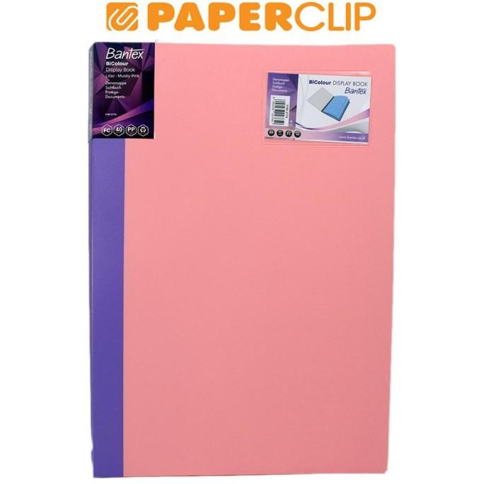 

Clear Holder Bantex Bicolour Fc 3185 2174 40P Lilac - Musky Pink