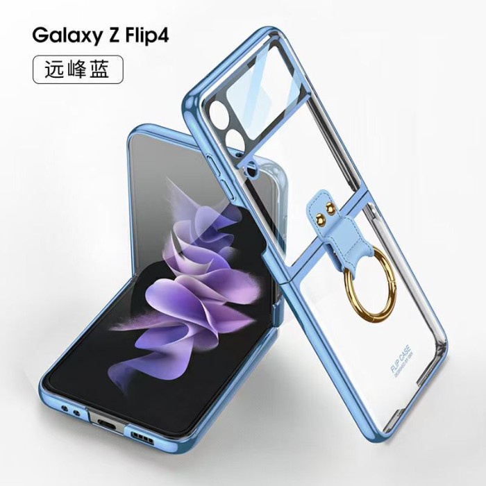 Produk Terbaru Case Samsung Galaxy Z Flip 4 5G Z Flip4 Luxury Iring Plating Frame