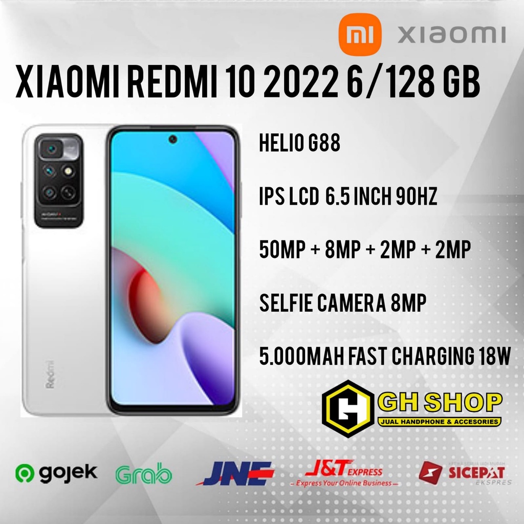 XIOMI REDMI 10 2022 6/128 GB GARANSI RESMI