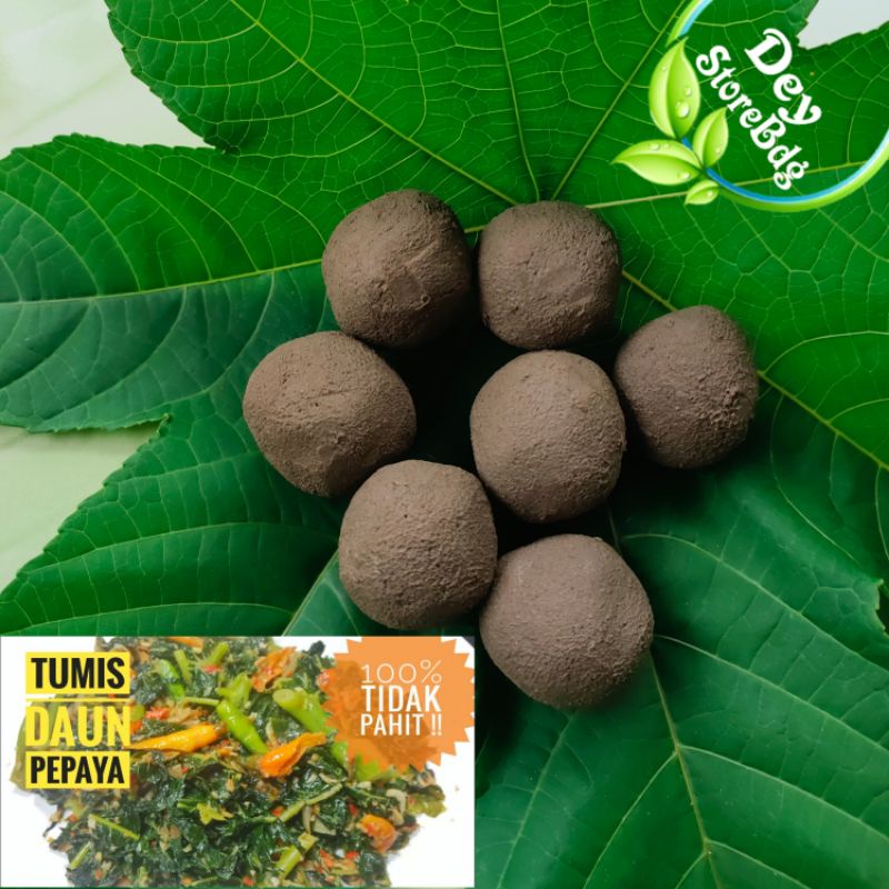 

Ampo Tanah liat Bulat 15 Butir Bonus 2 Butir Untuk Memasak Daun pepaya Peng hilang pahit