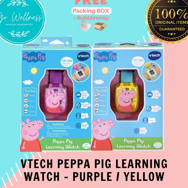 VTECH PEPPA PIG LEARNING WATCH - PURPLE