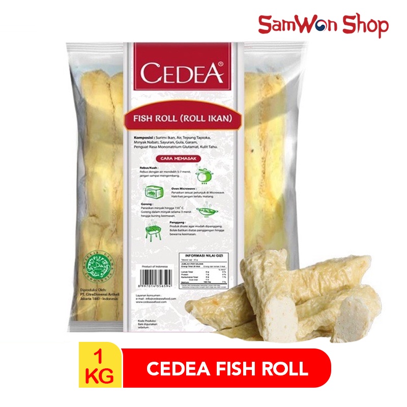 

CEDEA FISH ROLL 1 KG - IKAN GULUNG FROZEN FOOD LEZAT BERMUTU