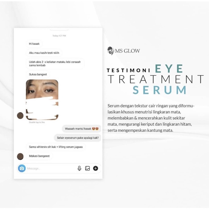 EYE SERUM MSGLOW EYETREATMENT SERUM