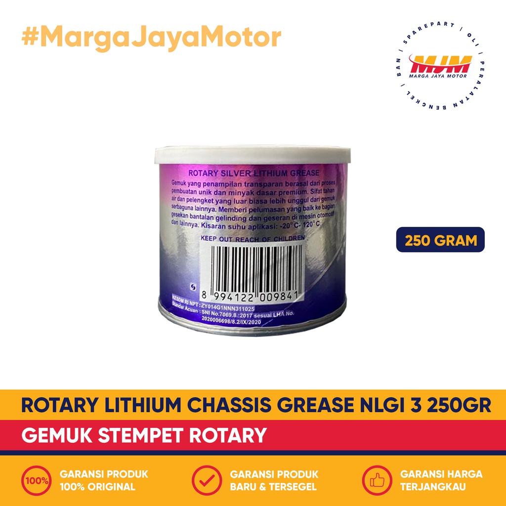 Rotary Chasis Grease NLGI-3 250gr Gemuk Stempet Rotary ORIGINAL