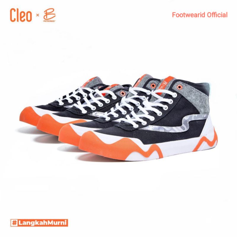 Patrobas x Cleo Black Orange Langkah Murni