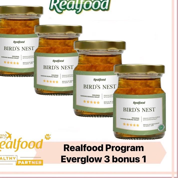 

FREE ONGKIR!Realfood Ever Glow ( 3 Bonus 1 ) Minuman Sarang Burung Walet Bersertifikat|KD2