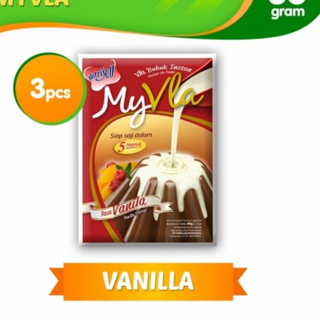 

Serba diskon--Paket Nutrijel Nutrijell MyVla My Vla Vanila Vanilla 60gram 60 gram