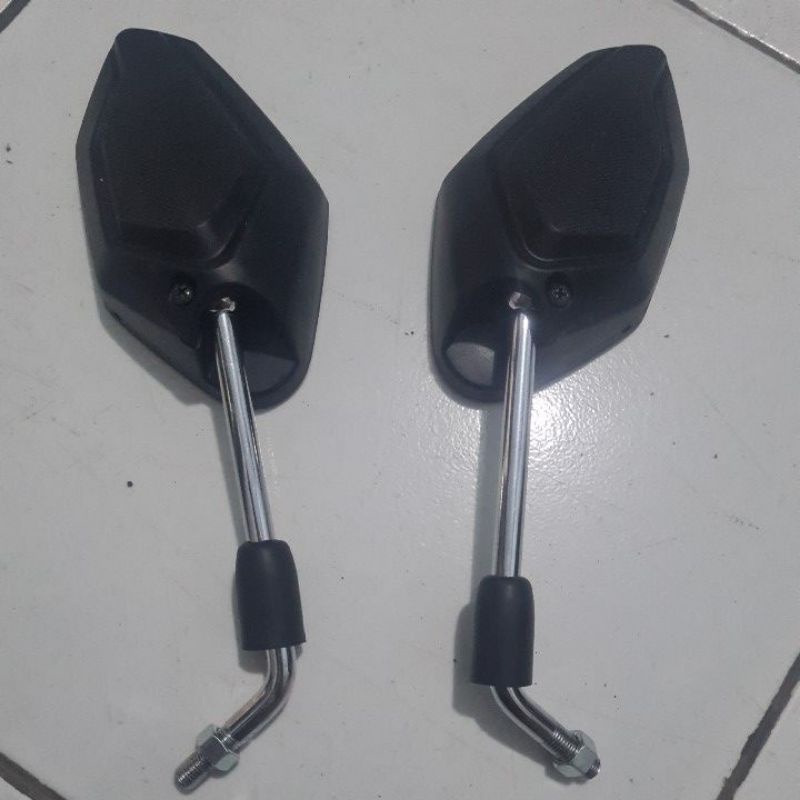 spion Vario 150 125 newv daun original  standar gagang besar crome sepasang
