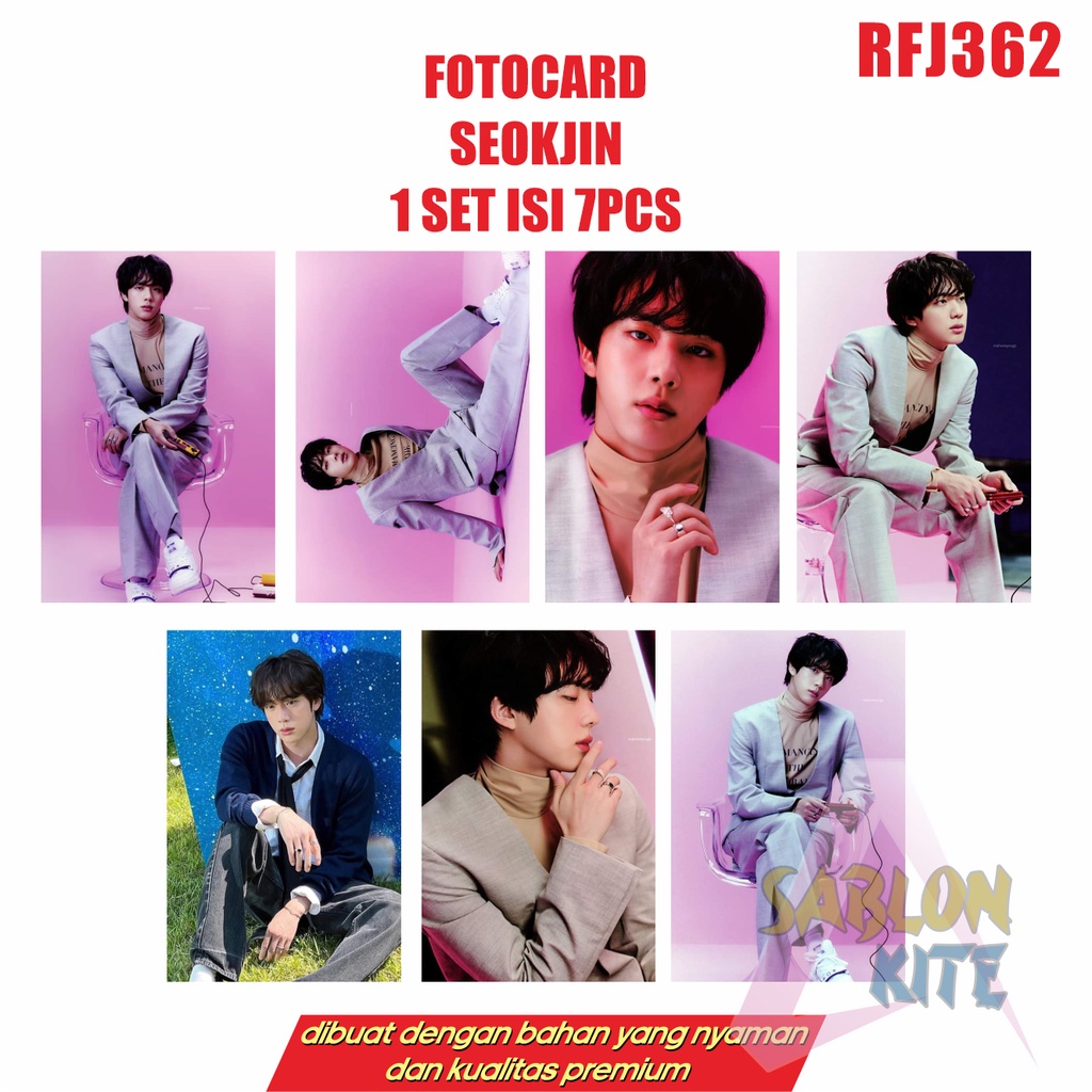 MURAH!!! FOTOCARD SEOKJIN 1 SET ISI 7PCS RFJ362