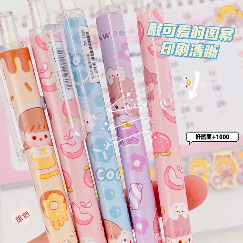 

Pulpen Aesthetic Motif Animasi Lucu Cute Pen Ballpoint Press Gel