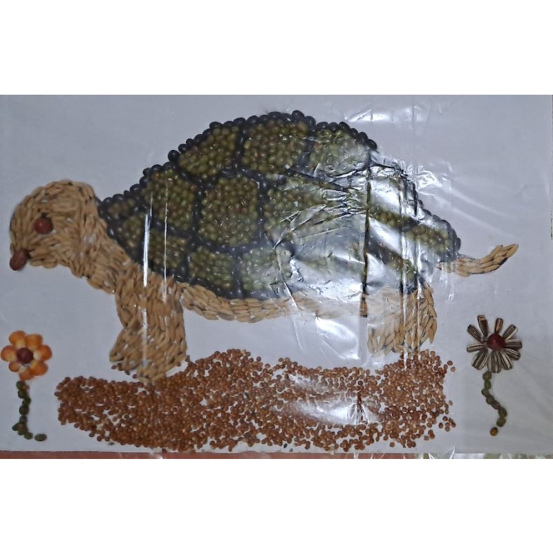 kolase dari biji bijian