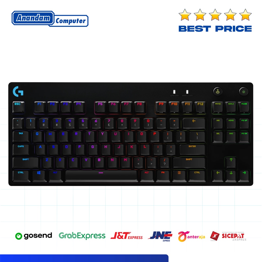 Logitech G Pro X Keyboard Gaming TKL Mechanical RGB for E-Sports