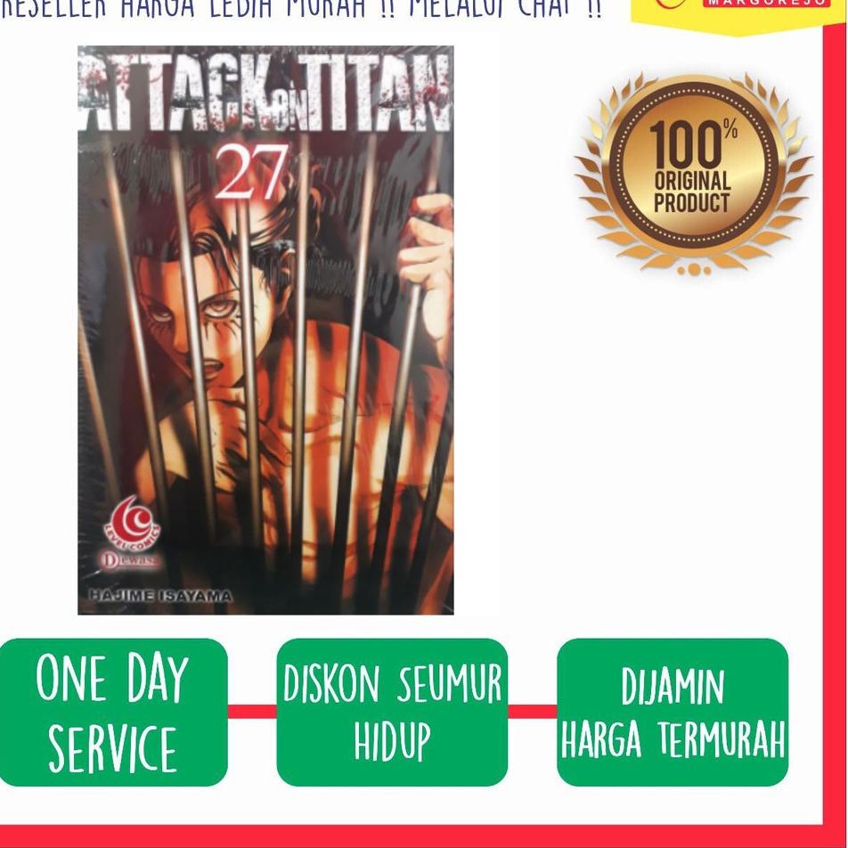 READY  KOMIK ATTACK ON TITAN 21 22 23 24 25 26 27 28 29 30 31 32 33 34 - HAJIME ISAYAMA ▫ ASM.18Oc22