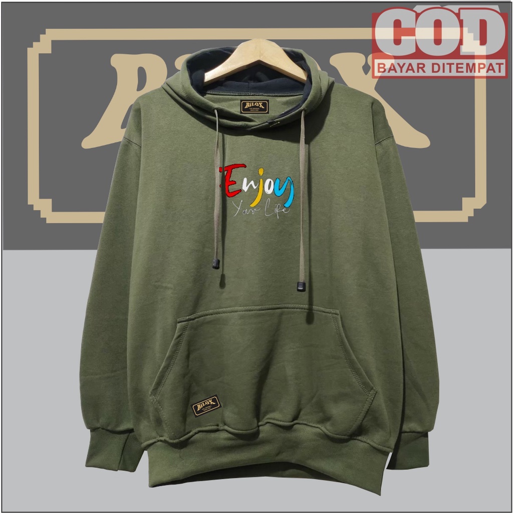 Jaket pria hoodie distro Bilox Hoodie pria distro warna navy Sweater hoodie cowok aesthetic Enjoy Your Switter cowok terbaru 2022 Jeket wanita korea terbaru 2022 Hodie cowok murah keren Suiter pria distro original bandung hoodie wanita korean style 2022