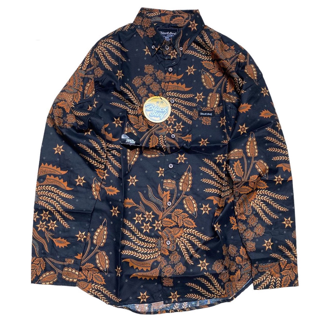 PROMO KEMEJA BATIK PRIA PANJANG BLCKSURF AZWR ORIGINAL PREMIUM QUALITY MALL QUALITY MODERN MOTIF M231xxx DGM FASHION