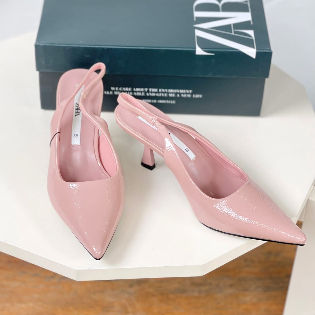 SEPATU WANITA ZS-3684 HEELS 7CM PINK