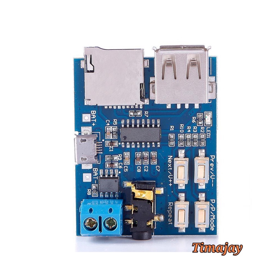 MP3 Player Audio Decoding Decoder Module Board With Micro USB Port terbaru