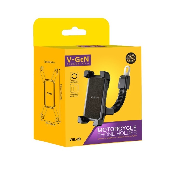 VGEN V-GeN VHL-20 Phone Holder Motor Bracket Pegangan HP
