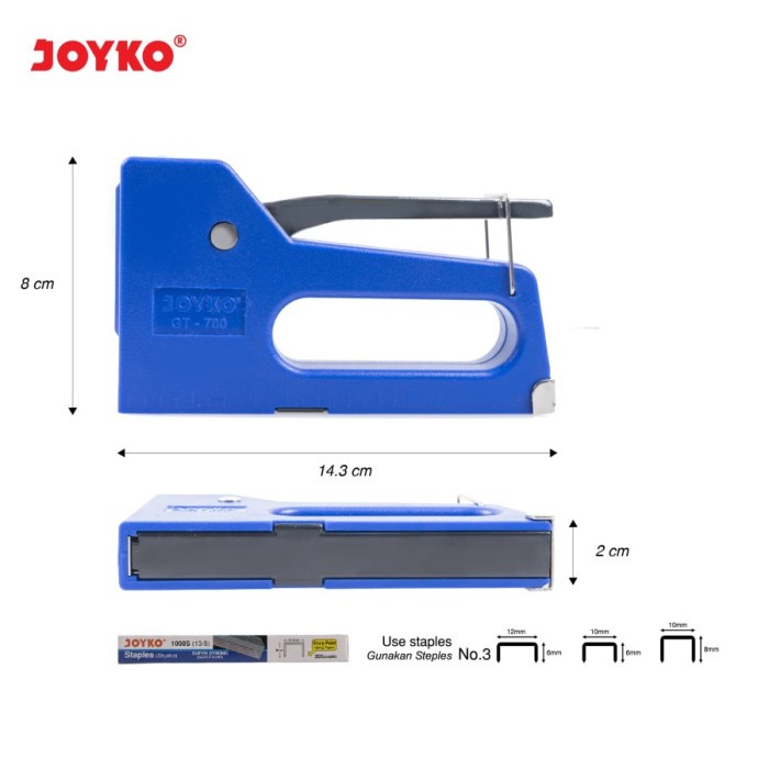 

Codes0X-69 Joyko Gun Tacker Gt-700 - Stapler Tembak Pcs