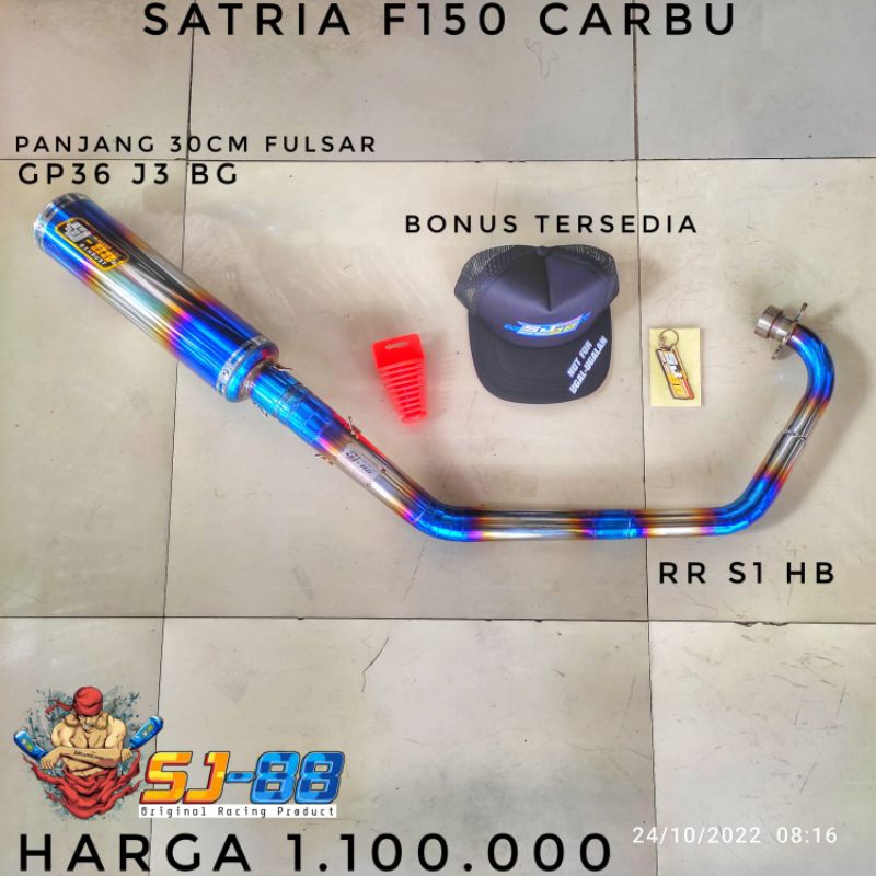 Knalpot sj88 fu carbu tipe rr s1 hb slincer gp36 j3 bg
