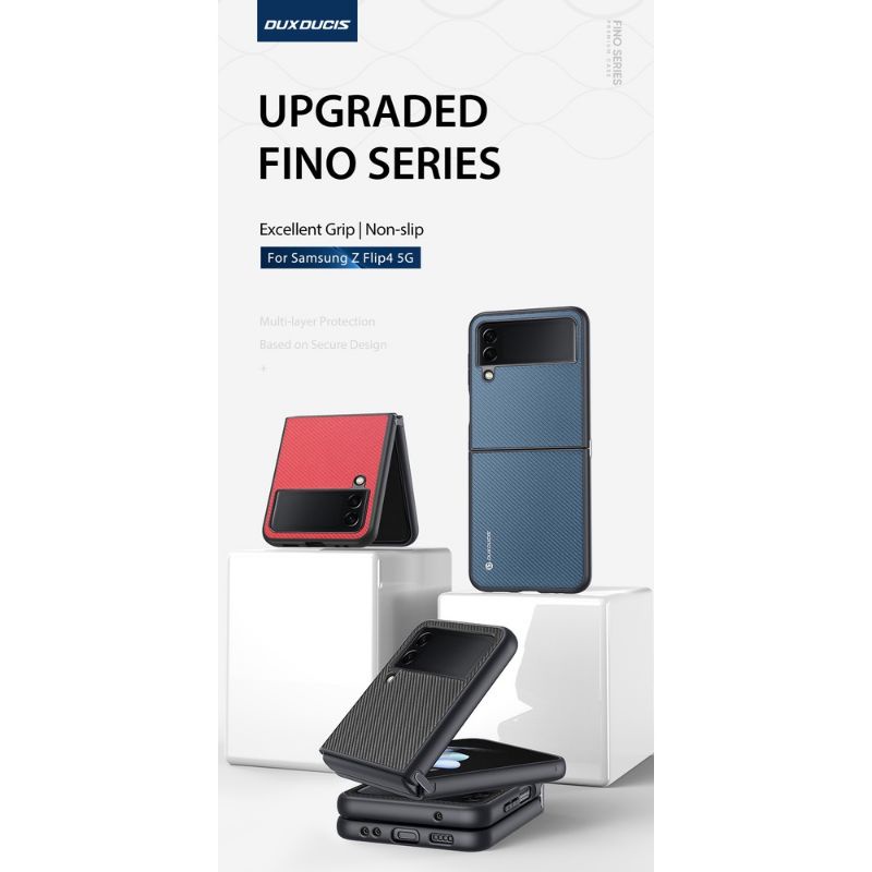 CASE SAMSUNG Z FLIP 4 DUX DUCIS FINO NYLON SOFT  CASING