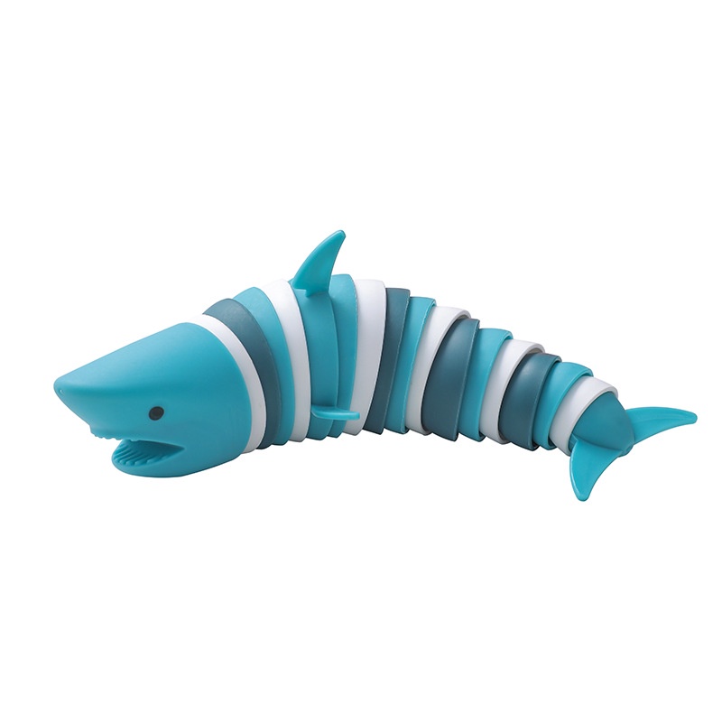 Ocean Shark Mainan Edukasi Anak / Dewasa Squishy Dekompresi Bentuk Ulat / Lumba-Lumba