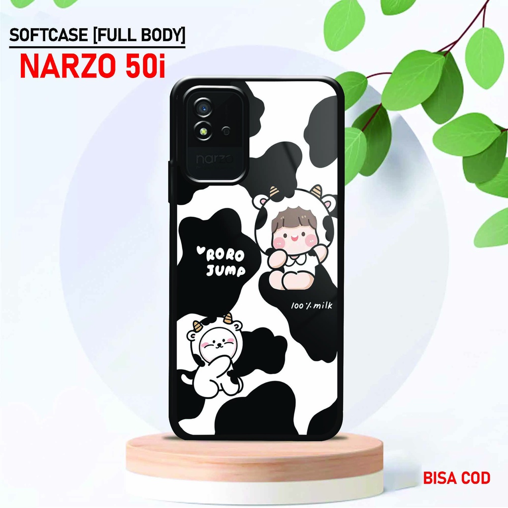 Softcase Glossy Realme Narzo 50i - Fashion Case [ UC 7 ] Realme Narzo 50i - Softcase Mengkilat Realm
