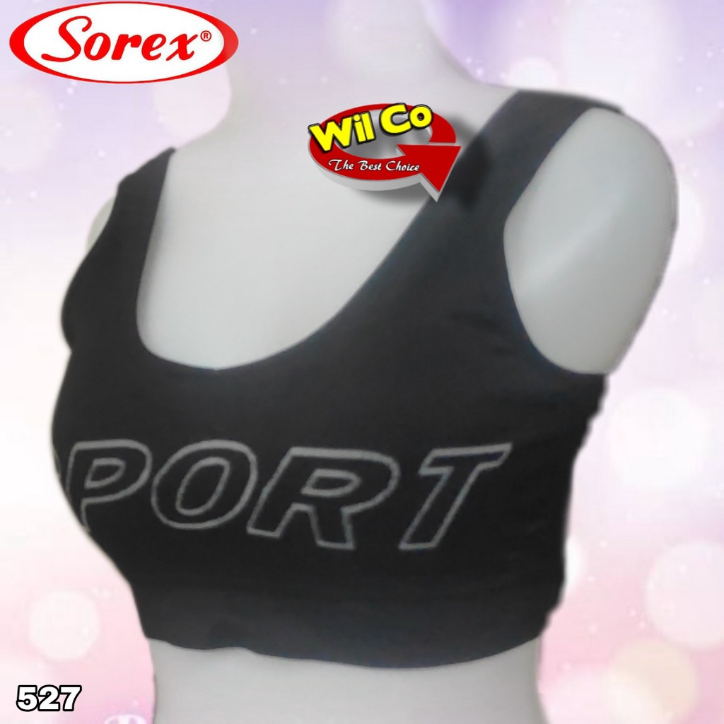 K527 - BRA/BH SPORT WANITA SOREX BUSA (busa bisa dilepas) TANPA KAWAT FREE SIZE