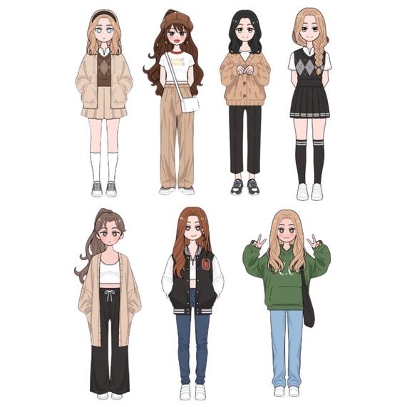 

stiker outfit girls stiker ootd