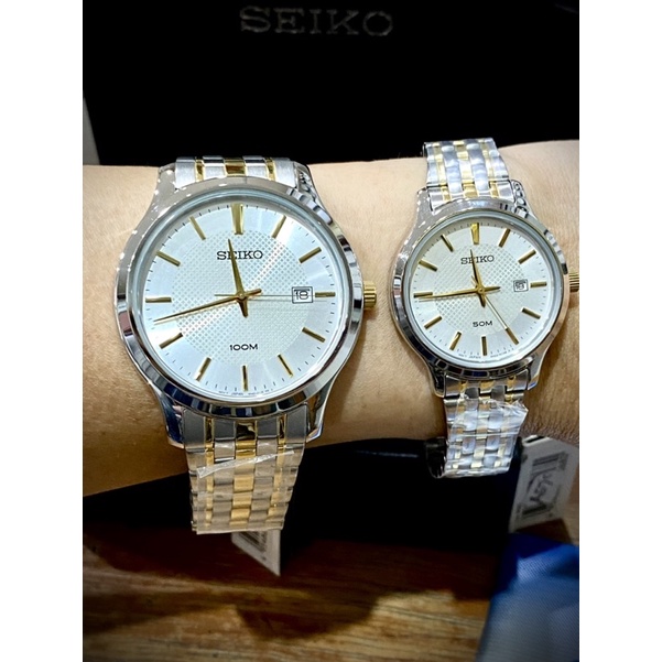 Jam tangan couple Seiko SUR295P1 - SUR647P1 Original murah meriah
