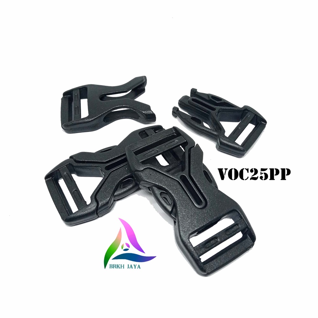 KUNCI SODOK TAS 2 CM / GESPER TAS PLASTIK BUCKLE PP / SLOT TAS / 120 PCS