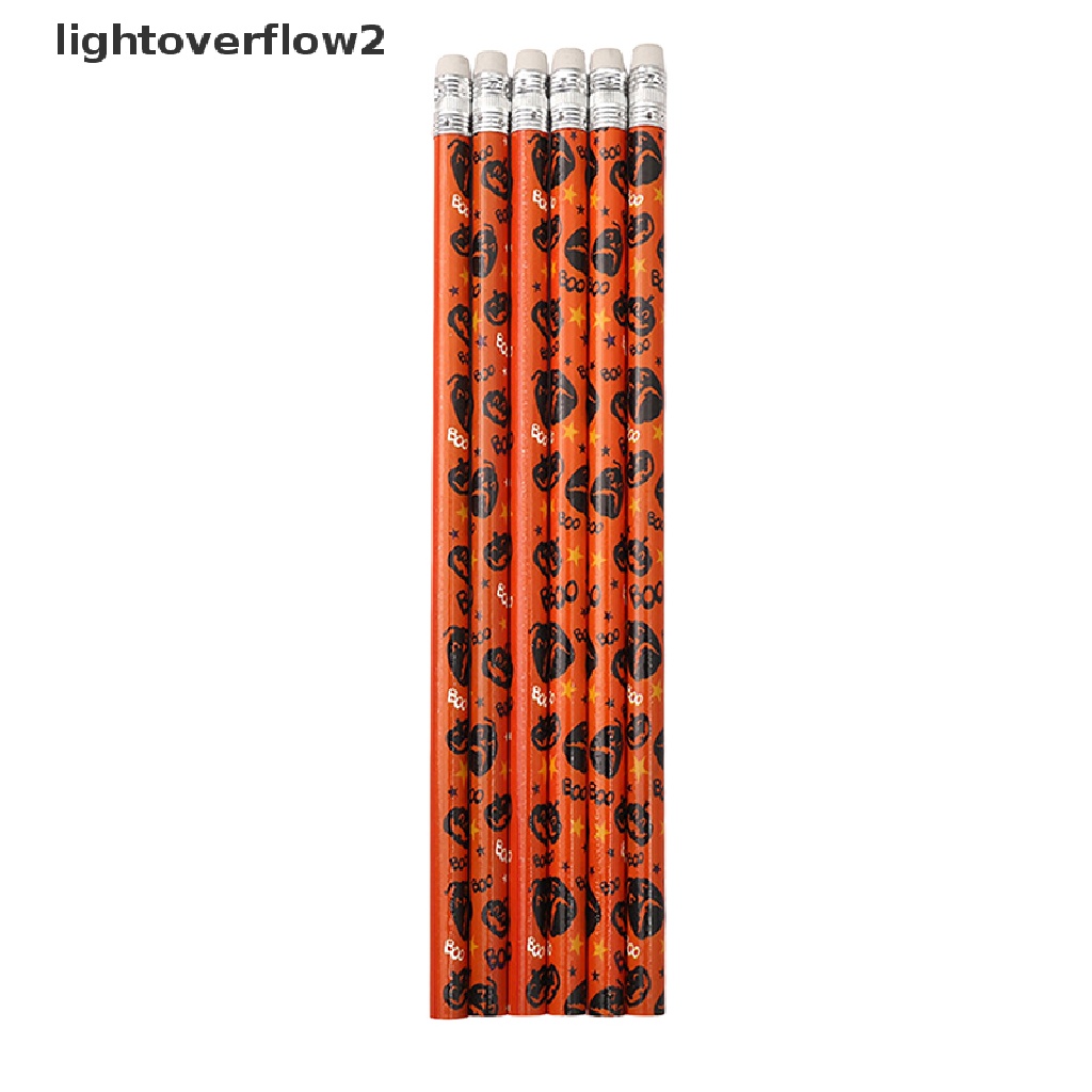 (lightoverflow2) 10pcs / Set Pensil Motif Halloween Untuk Hadiah Anak