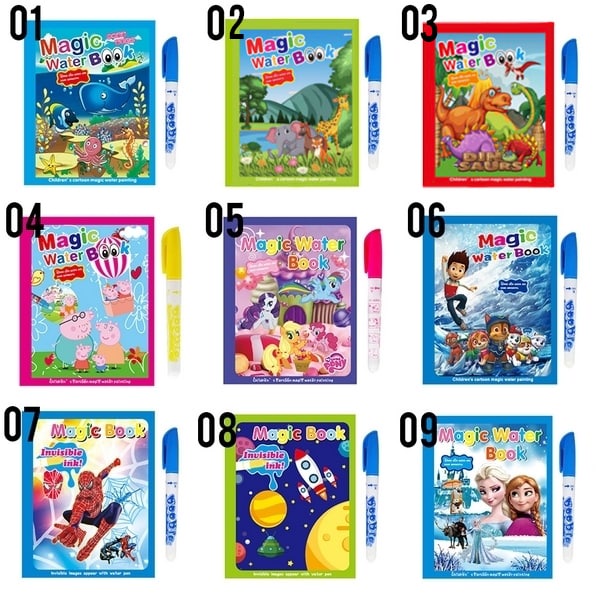 LID1034 - MAGIC WATER BOOK / BUKU MEWARNAI MAGIC PEN
