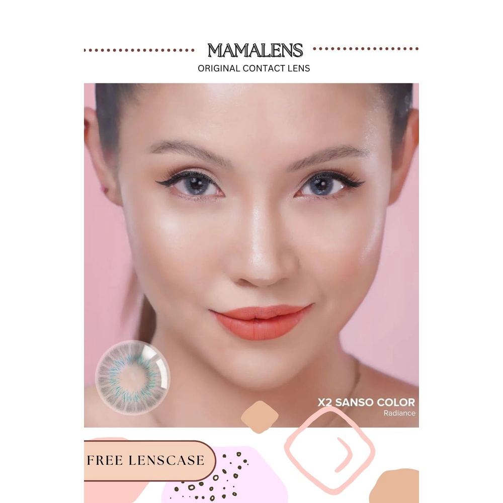 SOFTLENS X2 SANSO COLOR MINUS 3.25 SD 6.00 | FREE LENSCASE - MAMALENS