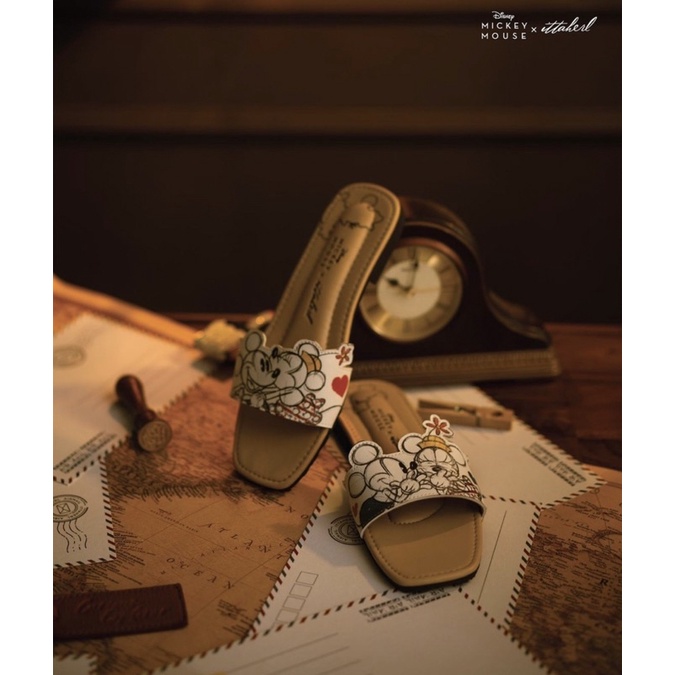 ITTAHERL X Disney Mickey Mouse Vol 3 Dear Love One Strap Sandal Cloud Size 40