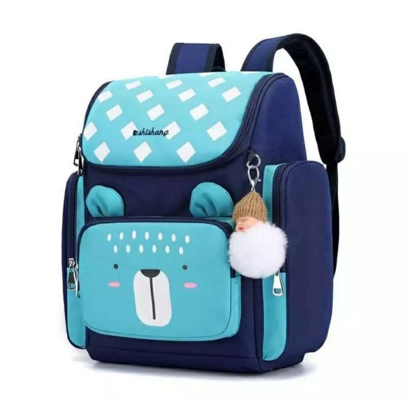 Ks - Ransel Anak Sekolah Bacpack Perempuan Karakter Terbaru Motif Beruang