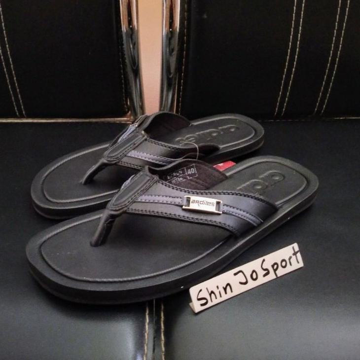 ➟rk Terbaru➟ SANDAL PRIA ARDILES ORIGINAL SENDAL KULIT SINTETIS MODEL JEPIT EKRON HITAM DEWASA LEATH