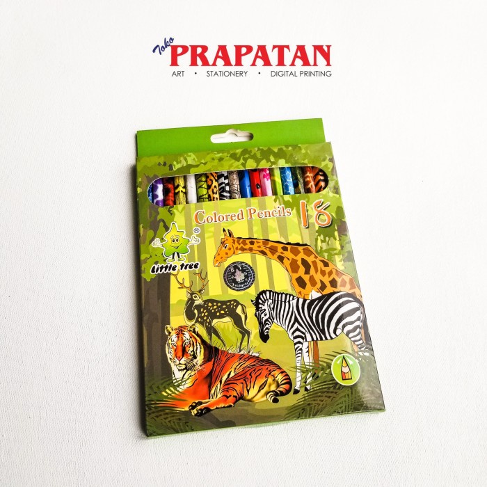

Pensil Warna Little Tree Wildlife Series 18 Warna DiSi