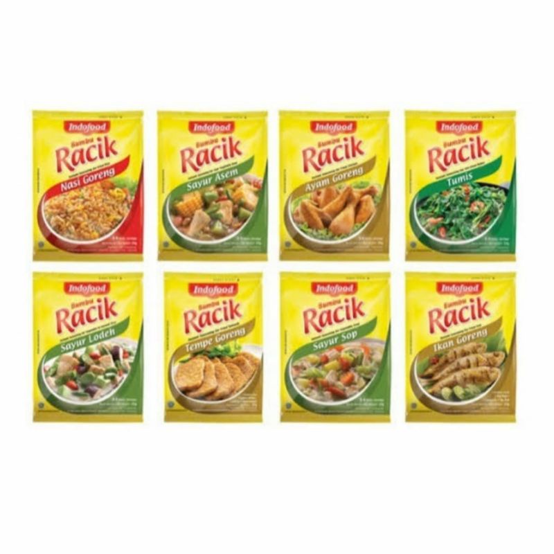 

Bumbu racik indofood per 1 sachet