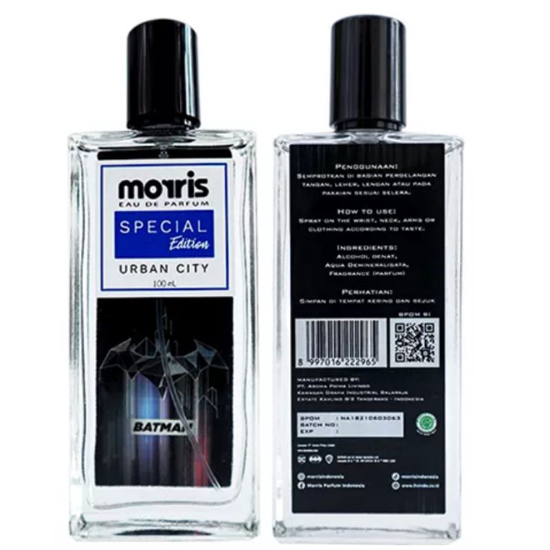 MORRIS Parfum EDP 100ml Urban City Batman Edition Parfum Pria