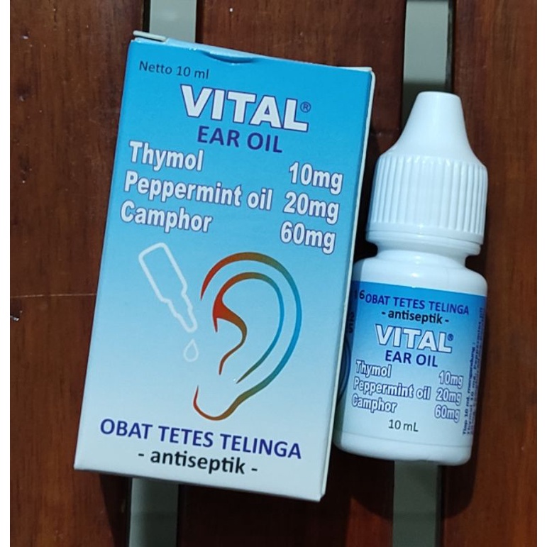 Vital Obat Tetes Telinga / Mengencerkan Kotoran Telinga/ Mengobati Telinga Sakit