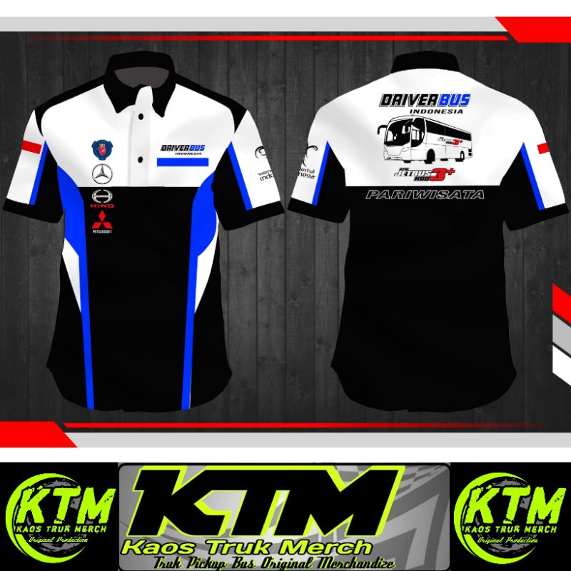 KEMEJA DRIVER BUS INDONESIA / HEM DRIVER BUS / KEMEJA DRIVER JET BUS PARIWISATA / KEMEJA SOPIR BUS P