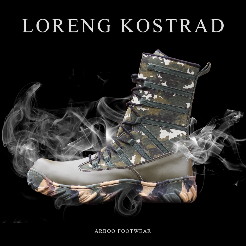 sepatu PDL TNI terbaru 2022 sepatu loreng kostrad m2 pdl kulit sepatu pdl tni polhut