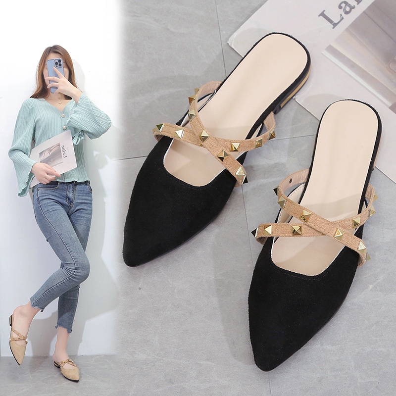 aid 0339, sandal flat wanita import fashion sandal wanita cantik terkiniian terpopurlar ngetrend