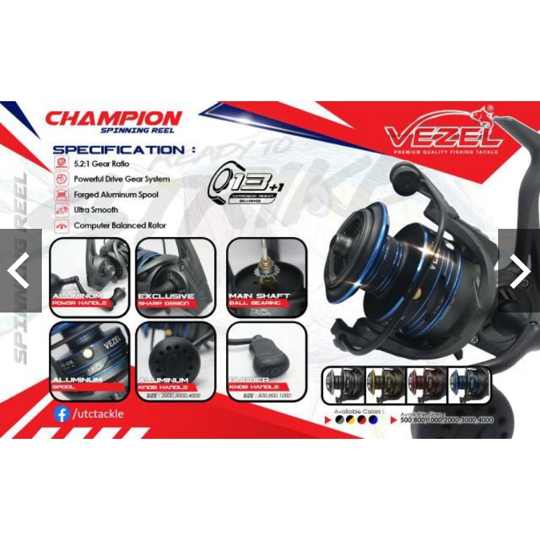 Reel pancing vezel champion -power handle murah