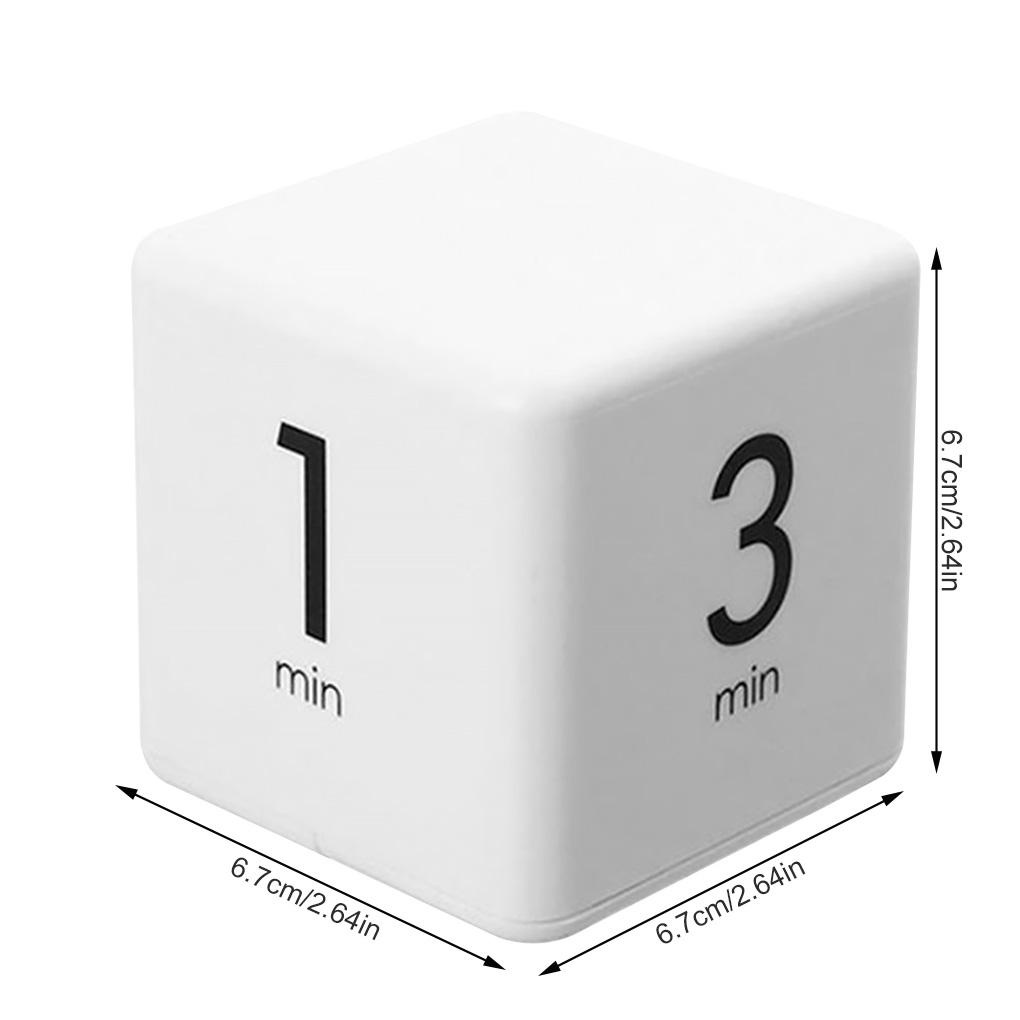 Countdown Kitchen Cube Timer Fitness Masak Pengingat Waktu Anak-Anak Siswa Jam Alarm 1-3-5-10 Menit