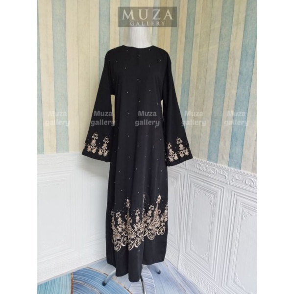 MUZA ABAYA HITAM ABAYA TURKEY 1002