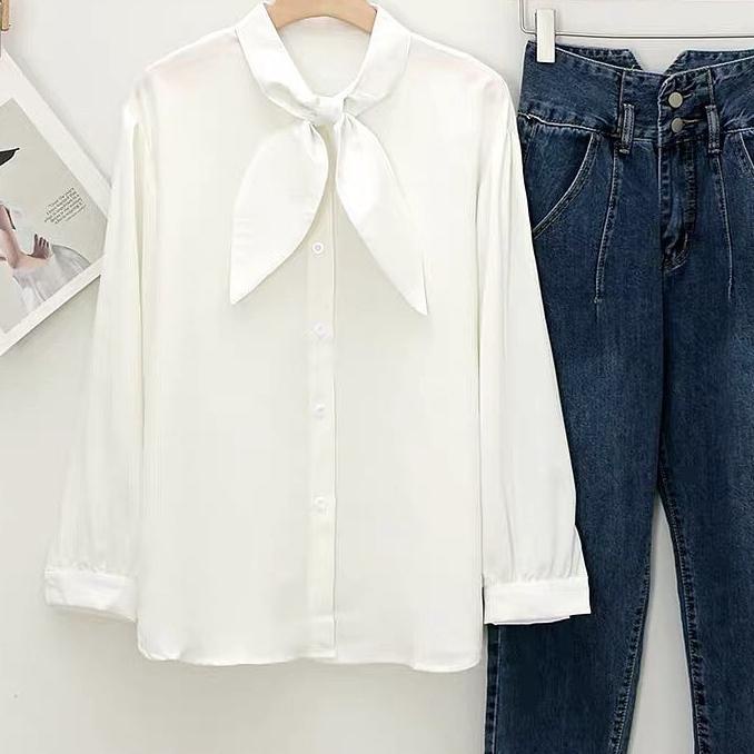 Quality Control✅COD - Osela Top Blouse Kemeja Korean Premium All Size Fit L Fashion Baju Atasan Blus
